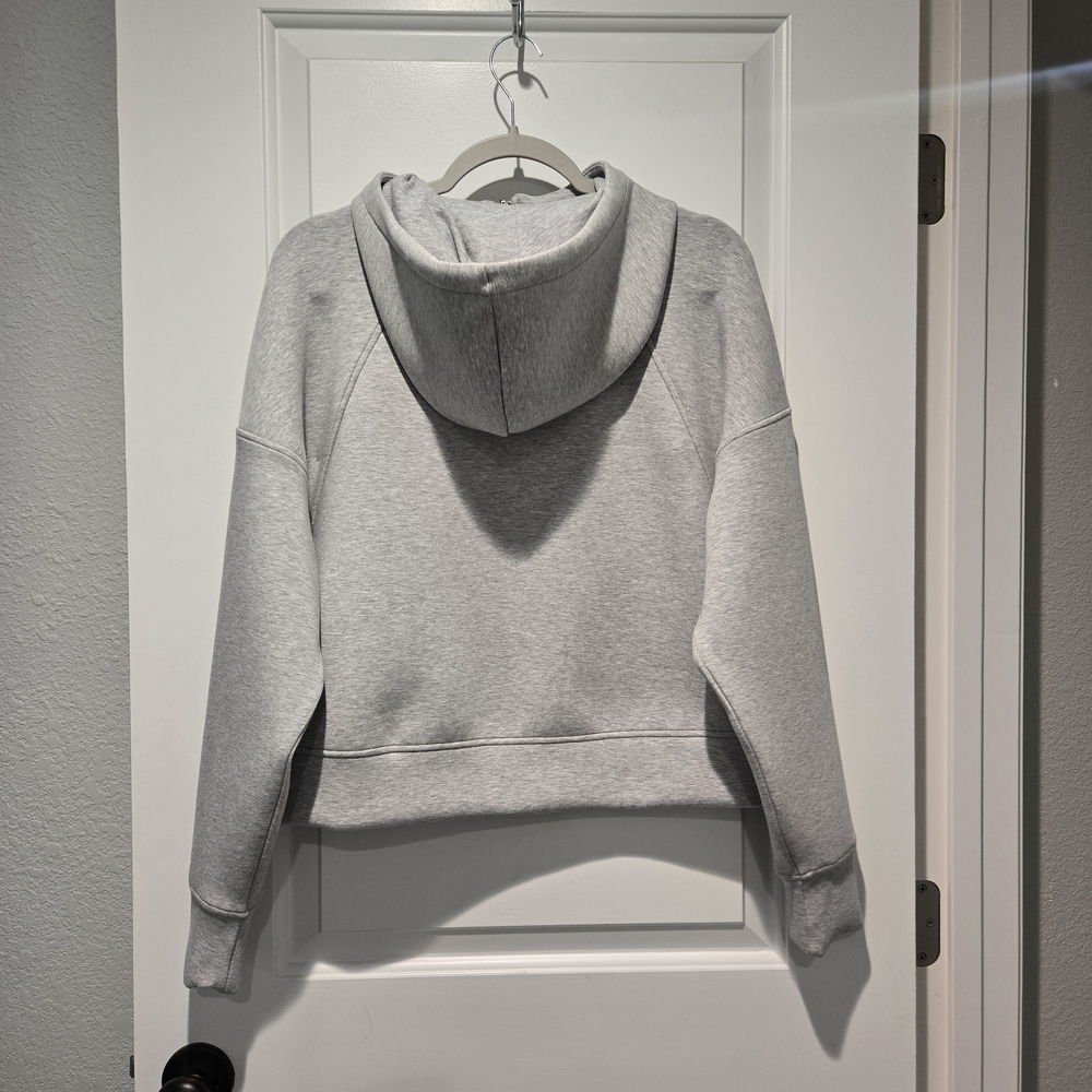 NWT- CALIA Soft Scuba Full Zip Hoodie Light Heather Grey Size Small - Picture 9 of 16